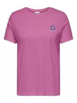 Футболка ONLY Carmakoma, фиолетовый