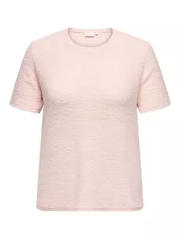Футболка ONLY Carmakoma, розовый