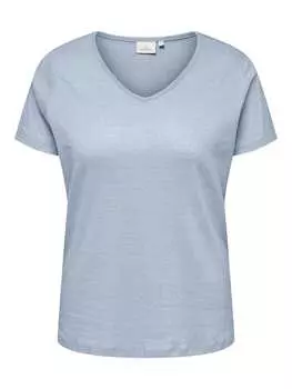 Футболка ONLY Carmakoma, светло-синий