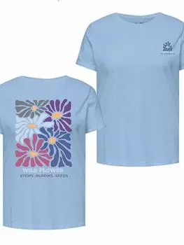 Футболка ONLY Carmakoma, светло-синий