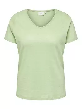 Футболка ONLY Carmakoma, светло-зеленый