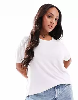 Футболка ONLY Curve складная белая