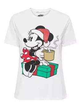 Футболка Only DISNEY CHRISTMAS, белый