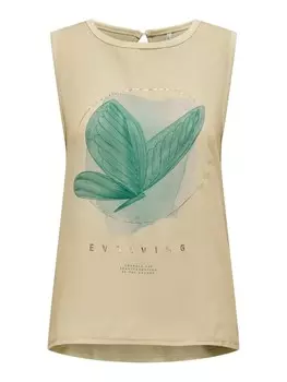 Футболка ONLY Flora, коричневый