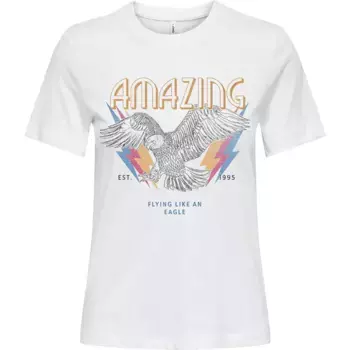 Футболка Only Henny Life Reg, белый