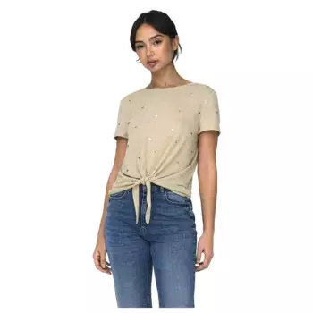 Футболка Only Isabella Life, бежевый