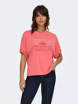 Футболка ONLY, коралловый