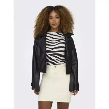 Футболка Only Lea 2 Ways, белый/черный