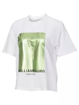 Футболка Only ONLSTINE S/S FOIL TOP BOX JRS, белый