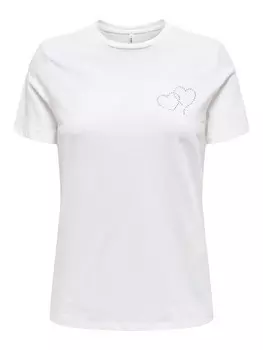 Футболка ONLY Shirt ONLARIANA, белый