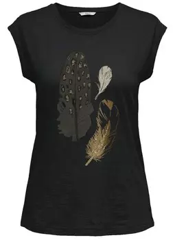 Футболка ONLY Shirt ONLBONE, черный