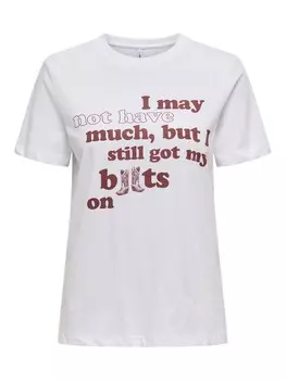 Футболка ONLY Shirt ONLKATE, белый
