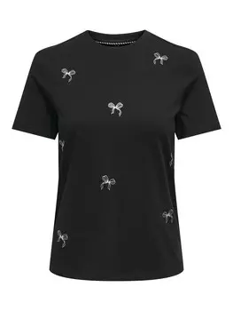 Футболка ONLY Shirt ONLKita, черный