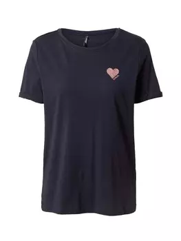 Футболка ONLY Shirt ONLKita, ночной синий