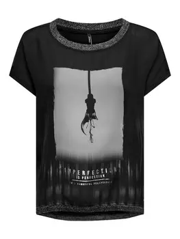 Футболка ONLY Shirt ONLMickela, черный