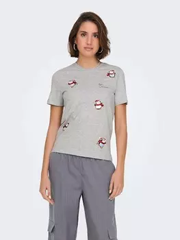 Футболка ONLY Shirt, серый