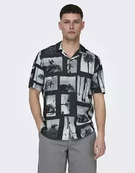 Футболка ONLY & SONS черного цвета