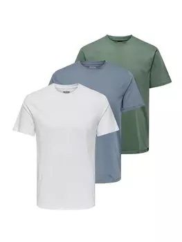 Футболка ONLY & SONS, цвет wei/grn/blau