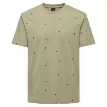 Футболка Only & Sons Dave Reg, бежевый