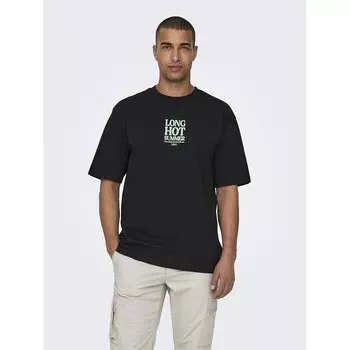 Футболка Only & Sons Kenny Rlx Text, черный