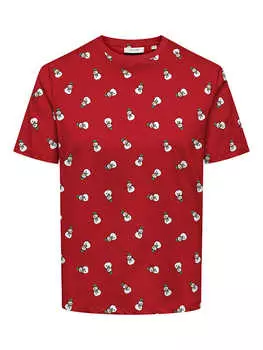 Футболка ONLY & SONS, красный