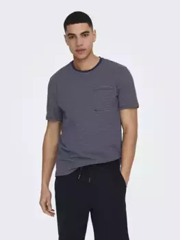 Футболка ONLY & SONS "ONSBALE REG SS TEE", синий