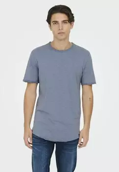 Футболка ONSBENNE LONGY TEE Only & Sons, синий