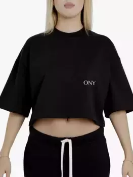 Футболка Ony Cropped Logo, черный