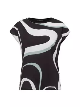 Футболка OPUS Siberti Print, цвет schwarz wei