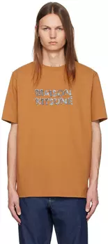 Футболка Orange Woodland Alphabet Comfort Maison Kitsune