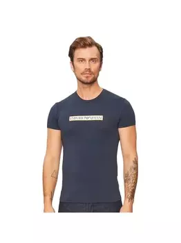 Футболка орел Emporio Armani, синий
