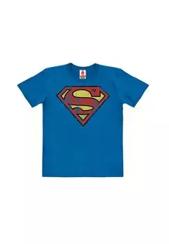 Футболка Organic Kids DC Comics - Логотип Супермена LOGOSHIRT, синий