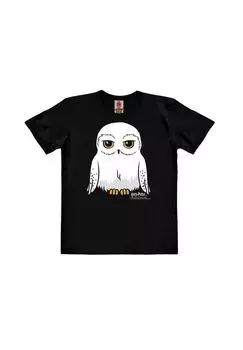 Футболка Organic Kids Гарри Поттер - Хедвиг LOGOSHIRT, черный