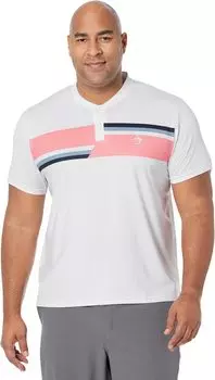 Футболка Original Penguin Golf Engineered Performance Color-Block Short Sleeve Henley, цвет Bright White