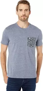 Футболка Original Penguin Knit Short Sleeve Tee Slub Pocket, цвет Dark Sapphire