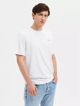 Футболка осина стандартного кроя Selected Homme, белый