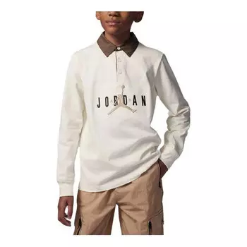 Футболка основные регби топ Air Jordan, бежевый
