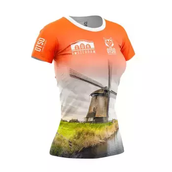 Футболка Otso Run msterdam 2024, оранжевый