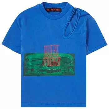 Футболка Ottolinger Cutout T-Shirt 'Royal Blue', синий