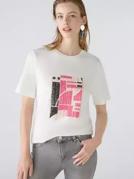 Футболка Oui, экрю