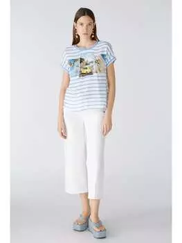 Футболка Oui, цвет wei/hellblau