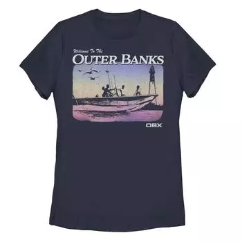 Футболка Outer Banks с градиентом и портретом лодки для юниоров Licensed Character