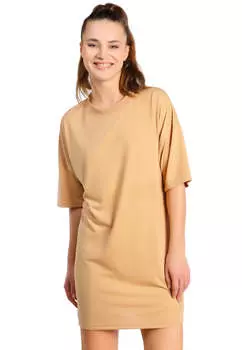 Футболка oversize с граффити London Rag, цвет nude