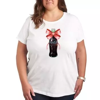 Футболка oversize с принтом в виде банта из бутылки Coca-Cola Licensed Character, белый