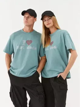 Футболка оверсайз 2005, бирюзовый