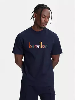 Футболка оверсайз 3MI6U109O United Colors Of Benetton, синий