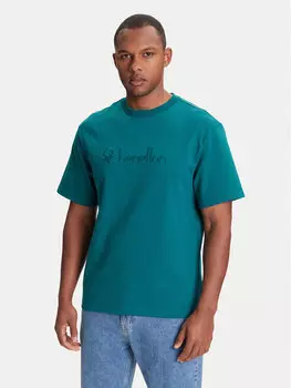 Футболка оверсайз 3MI6U109O United Colors Of Benetton, зеленый