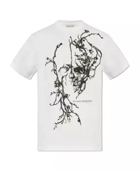 Футболка оверсайз Alexander Mcqueen, белый