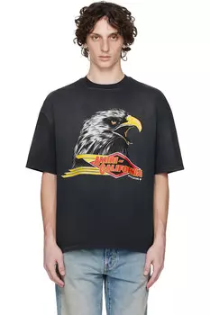 Футболка оверсайз Amiri с орлом Amiri, черный