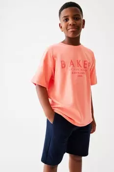 Футболка оверсайз Baker By Ted Baker, розовый